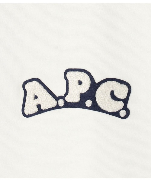 A.P.C.(アーペーセー)の「T-SHIRT SOLANA/WEB限定Tシャツ(Tシャツ/カットソー・メンズ・ネイビー/ホワイト・XS/S/M/L/XL/XXS)」の1枚目の写真