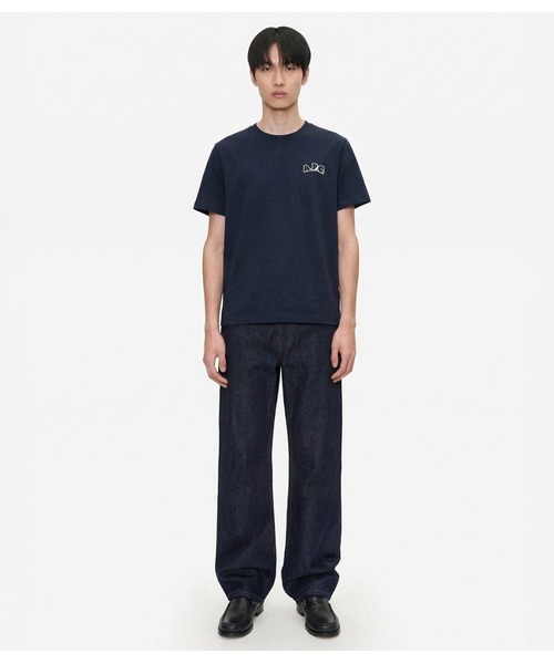A.P.C.(アーペーセー)の「T-SHIRT SOLANA/WEB限定Tシャツ(Tシャツ/カットソー・メンズ・ネイビー/ホワイト・XS/S/M/L/XL/XXS)」の4枚目の写真
