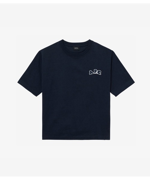 A.P.C.(アーペーセー)の「T-SHIRT SOLANA/WEB限定Tシャツ(Tシャツ/カットソー・メンズ・ネイビー/ホワイト・XS/S/M/L/XL/XXS)」の6枚目の写真