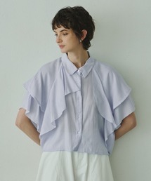 libelle more（リベル モア）の「ボリュームフリルクロップドシャツ（シャツ/ブラウス）」
