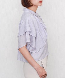 libelle more（リベル モア）の「ボリュームフリルクロップドシャツ（シャツ/ブラウス）」