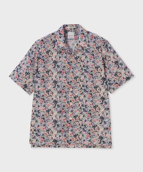 Paul Smith(ポールスミス)の「"Poppies" オープンカラーシャツ / 163647 332(シャツ/ブラウス・メンズ・オフホワイト/ブラック・SMALL/X-LARGE/LARGE/MEDIUM)」の1枚目の写真