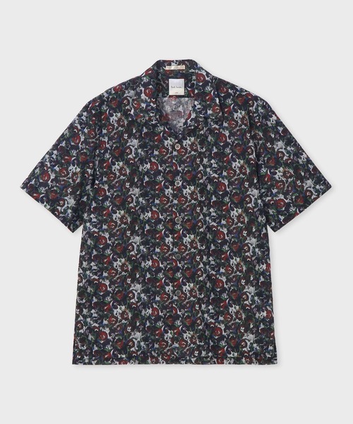 Paul Smith(ポールスミス)の「"Poppies" オープンカラーシャツ / 163647 332(シャツ/ブラウス・メンズ・オフホワイト/ブラック・SMALL/X-LARGE/LARGE/MEDIUM)」の2枚目の写真