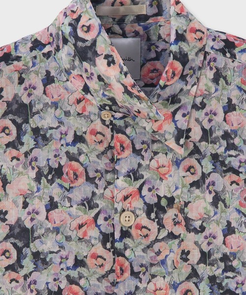 Paul Smith(ポールスミス)の「"Poppies" オープンカラーシャツ / 163647 332(シャツ/ブラウス・メンズ・オフホワイト/ブラック・SMALL/X-LARGE/LARGE/MEDIUM)」の3枚目の写真