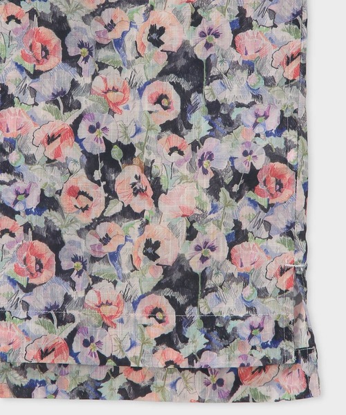 Paul Smith(ポールスミス)の「"Poppies" オープンカラーシャツ / 163647 332(シャツ/ブラウス・メンズ・オフホワイト/ブラック・SMALL/X-LARGE/LARGE/MEDIUM)」の4枚目の写真