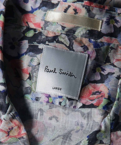 Paul Smith(ポールスミス)の「"Poppies" オープンカラーシャツ / 163647 332(シャツ/ブラウス・メンズ・オフホワイト/ブラック・SMALL/X-LARGE/LARGE/MEDIUM)」の5枚目の写真