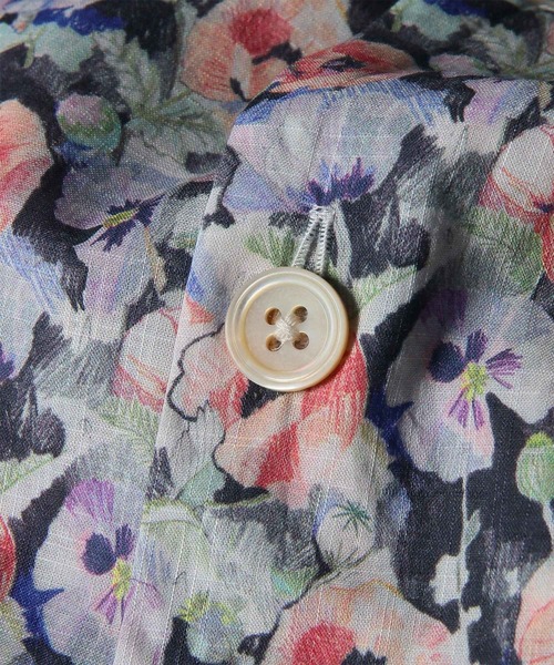 Paul Smith(ポールスミス)の「"Poppies" オープンカラーシャツ / 163647 332(シャツ/ブラウス・メンズ・オフホワイト/ブラック・SMALL/X-LARGE/LARGE/MEDIUM)」の6枚目の写真