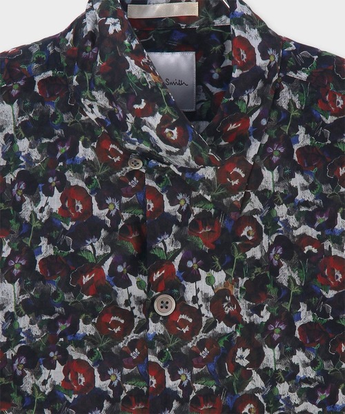 Paul Smith(ポールスミス)の「"Poppies" オープンカラーシャツ / 163647 332(シャツ/ブラウス・メンズ・オフホワイト/ブラック・SMALL/X-LARGE/LARGE/MEDIUM)」の7枚目の写真