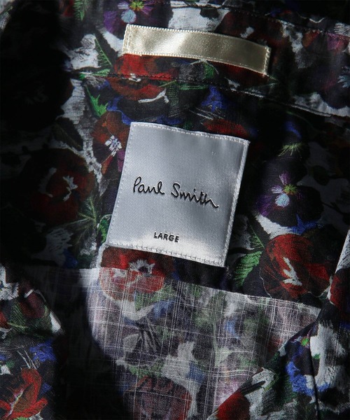 Paul Smith(ポールスミス)の「"Poppies" オープンカラーシャツ / 163647 332(シャツ/ブラウス・メンズ・オフホワイト/ブラック・SMALL/X-LARGE/LARGE/MEDIUM)」の9枚目の写真