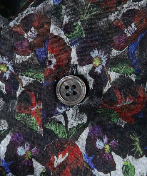 Paul Smith(ポールスミス)の「"Poppies" オープンカラーシャツ / 163647 332(シャツ/ブラウス・メンズ・オフホワイト/ブラック・SMALL/X-LARGE/LARGE/MEDIUM)」の10枚目の写真