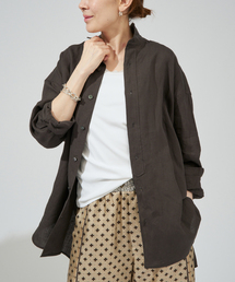 TICCA（ティッカ）の「TICCA ティッカ 別注リネンスクエアビッグシャツ TBFS-543（シャツ/ブラウス）」