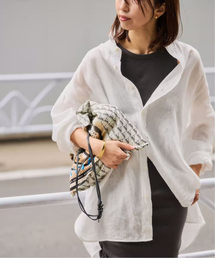 VERMEIL par iena（ヴェルメイユパーイエナ）の「TICCA ティッカ 別注リネンスクエアビッグシャツ TBFS-543（シャツ/ブラウス）」