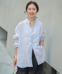 VERMEIL par iena（ヴェルメイユパーイエナ）の「TICCA ティッカ 別注リネンスクエアビッグシャツ TBFS-543（シャツ/ブラウス）」