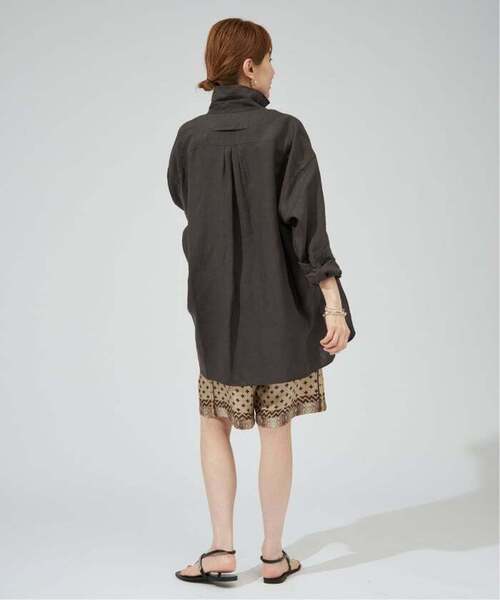TICCA(ティッカ)の「TICCA ティッカ 別注リネンスクエアビッグシャツ TBFS-543(シャツ/ブラウス・レディース・サックスブルー/オリーブ/ピンク/ブラウン/ホワイト・FREE)」の13枚目の写真