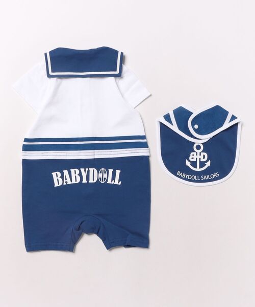 BABYDOLL(ベビードール)の「セーラーズ ロンパース 1693B(ロンパース・キッズ・ホワイト・70cm/80cm)」の2枚目の写真