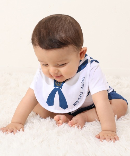 BABYDOLL(ベビードール)の「セーラーズ ロンパース 1693B(ロンパース・キッズ・ホワイト・70cm/80cm)」の10枚目の写真
