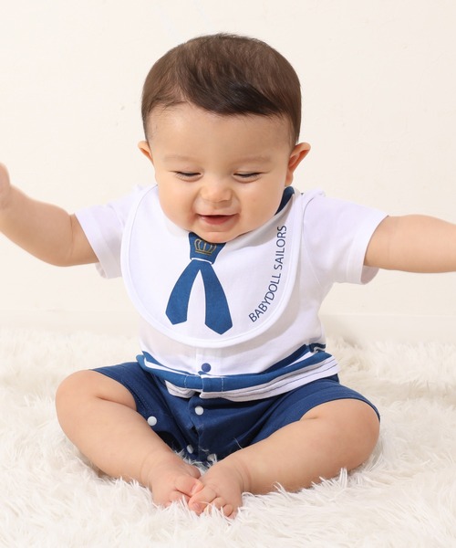 BABYDOLL(ベビードール)の「セーラーズ ロンパース 1693B(ロンパース・キッズ・ホワイト・70cm/80cm)」の11枚目の写真