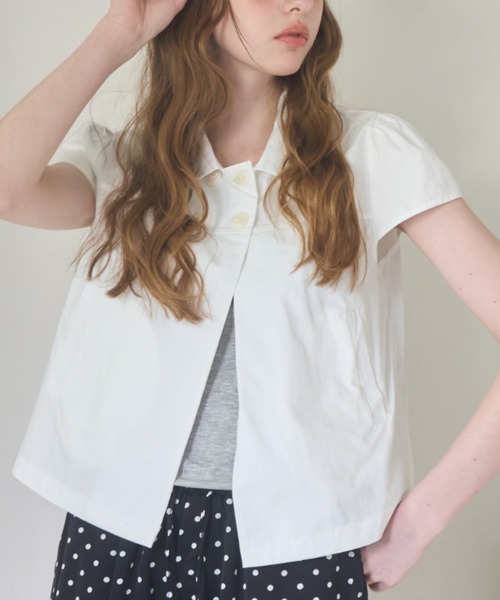 Birthday room(バースデイルーム)の「ダブルボタンクラシックブラウス/Double-button classic blouse(シャツ/ブラウス・レディース・ブラック/ホワイト・FREE)」の9枚目の写真