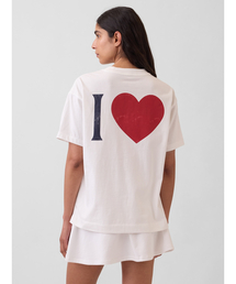 GAP | オーバーサイズ GAPハートロゴTシャツ(Tシャツ/カットソー)
