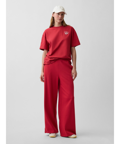 GAP(ギャップ)の「オーバーサイズ GAPハートロゴTシャツ(Tシャツ/カットソー・レディース・ネイビー/ホワイト/レッド・XXS/M/L/S/XS/XL)」の14枚目の写真