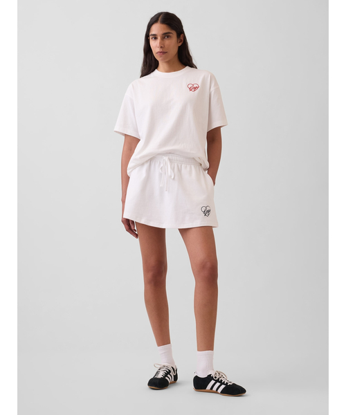 GAP(ギャップ)の「オーバーサイズ GAPハートロゴTシャツ(Tシャツ/カットソー・レディース・ネイビー/ホワイト/レッド・XXS/M/L/S/XS/XL)」の10枚目の写真