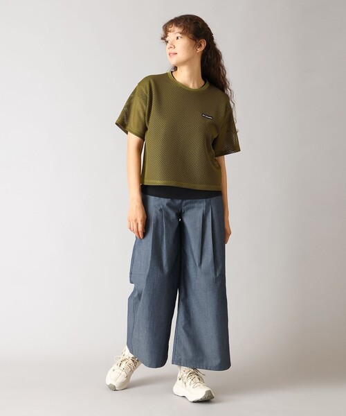 Columbia（コロンビア）の「Columbia/ ウィメンズ トゥリースワロー ショートスリーブ メッシュTシャツ /コロンビア（Tシャツ/カットソー・レディース・グリーン/ブラック/ベージュ・M/XL/L/S）」の9枚目の写真