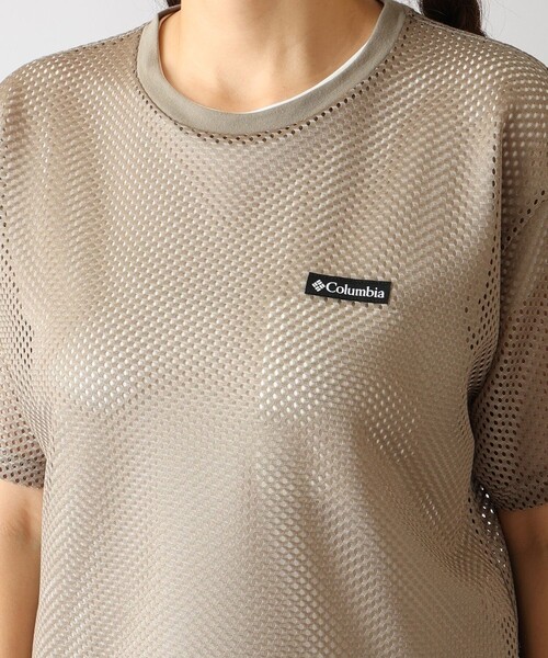 Columbia（コロンビア）の「Columbia/ ウィメンズ トゥリースワロー ショートスリーブ メッシュTシャツ /コロンビア（Tシャツ/カットソー・レディース・グリーン/ブラック/ベージュ・M/XL/L/S）」の13枚目の写真