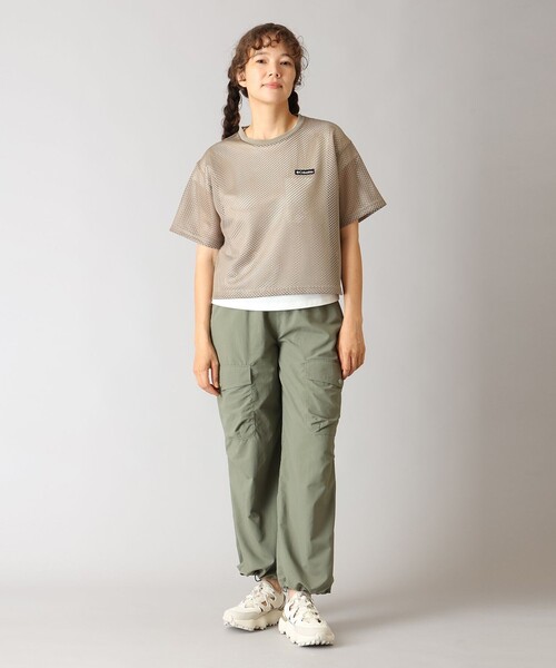 Columbia（コロンビア）の「Columbia/ ウィメンズ トゥリースワロー ショートスリーブ メッシュTシャツ /コロンビア（Tシャツ/カットソー・レディース・グリーン/ブラック/ベージュ・M/XL/L/S）」の20枚目の写真