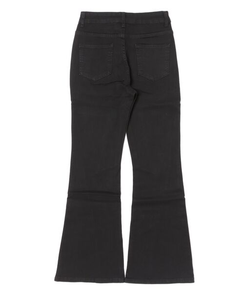 L LABEL（エルラベル）の「デザインシームセミフレアデニムパンツ（デニムパンツ・レディース・ブラック/ライトブルー・M-L/S-M）」の14枚目の写真