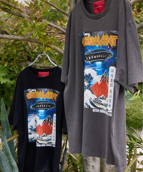 TENGA（テンガ）の「TENGA×PARLIAMENT UFO TEE（Tシャツ/カットソー・メンズ・グレー/ブラック・LARGE/MEDIUM）」の5枚目の写真