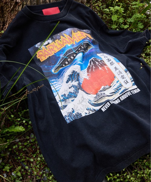 TENGA（テンガ）の「TENGA×PARLIAMENT UFO TEE（Tシャツ/カットソー・メンズ・グレー/ブラック・LARGE/MEDIUM）」の6枚目の写真