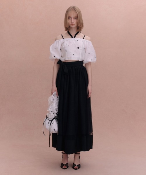 EIMY ISTOIRE(エイミーイストワール)の「GYPSOPHILE PUFF TOP(シャツ/ブラウス・レディース・ブラック/ホワイト・F)」の10枚目の写真