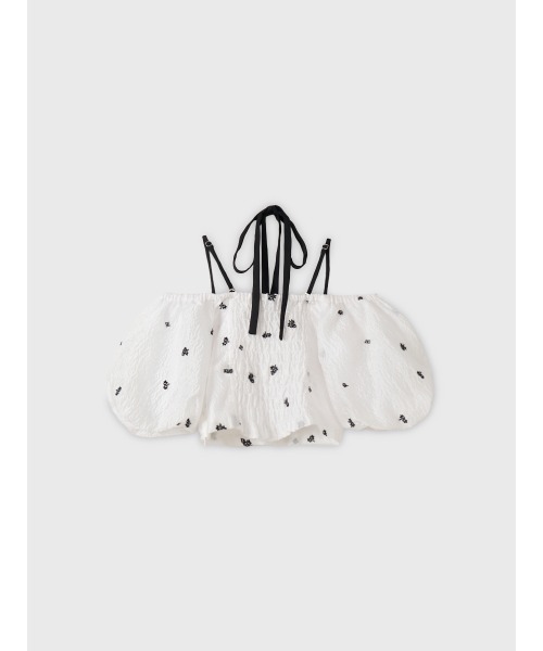 EIMY ISTOIRE(エイミーイストワール)の「GYPSOPHILE PUFF TOP(シャツ/ブラウス・レディース・ブラック/ホワイト・F)」の15枚目の写真