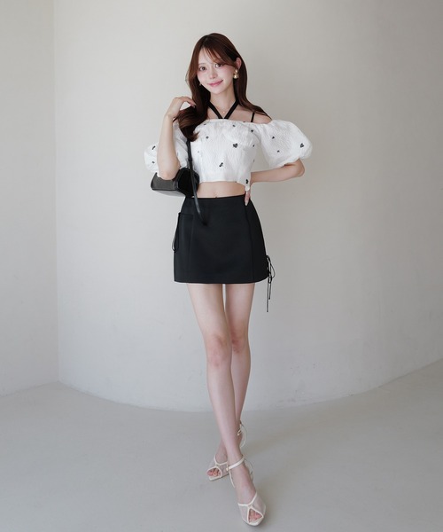 EIMY ISTOIRE(エイミーイストワール)の「GYPSOPHILE PUFF TOP(シャツ/ブラウス・レディース・ブラック/ホワイト・F)」の21枚目の写真