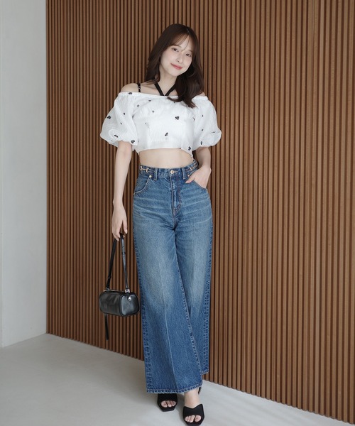 EIMY ISTOIRE(エイミーイストワール)の「GYPSOPHILE PUFF TOP(シャツ/ブラウス・レディース・ブラック/ホワイト・F)」の19枚目の写真