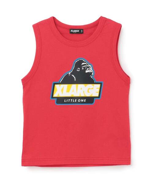 XLARGE KIDS(エクストララージキッズ)の「スランテッドOG タンクトップ(タンクトップ・キッズ・トップグレー/ブラック/レッド・140cm/90cm/80cm/130cm/120cm/110cm/100cm)」の3枚目の写真