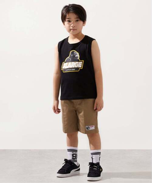 XLARGE KIDS(エクストララージキッズ)の「スランテッドOG タンクトップ(タンクトップ・キッズ・トップグレー/ブラック/レッド・140cm/90cm/80cm/130cm/120cm/110cm/100cm)」の4枚目の写真