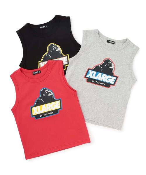 XLARGE KIDS(エクストララージキッズ)の「スランテッドOG タンクトップ(タンクトップ・キッズ・トップグレー/ブラック/レッド・140cm/90cm/80cm/130cm/120cm/110cm/100cm)」の5枚目の写真