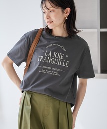 オーバーサイズロゴプリントTシャツ/UVカット・接触冷感・汗染み防止