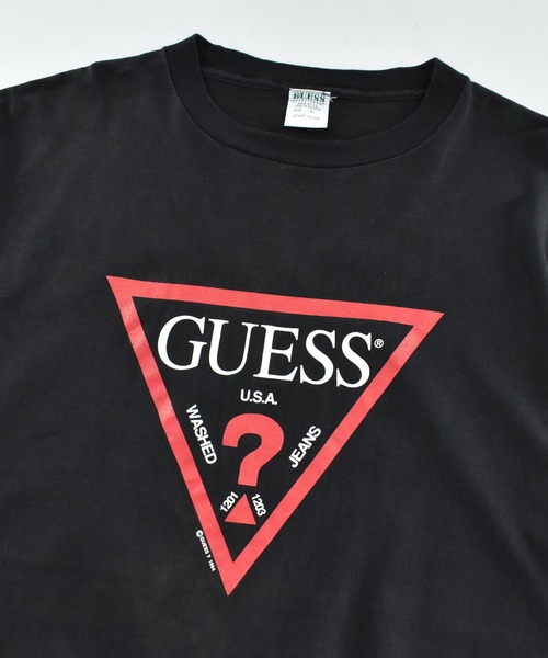 Guess（ゲス）の「【USED】90's デッドストック GUESS ロゴ Tシャツ USA製（Tシャツ/カットソー・メンズ・ブラック・X-LARGE）」の6枚目の写真