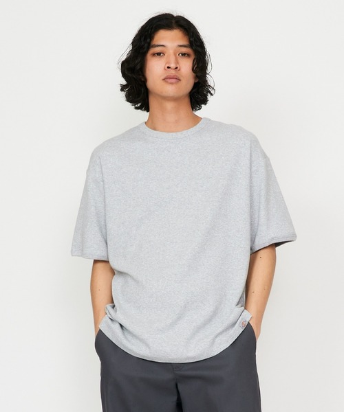 Dickies(ディッキーズ)の「Dickies/ディッキーズ リブTシャツ 半袖(Tシャツ/カットソー・メンズ・ホワイト/ヘザーグレー/ブラック・LARGE/MEDIUM)」の1枚目の写真
