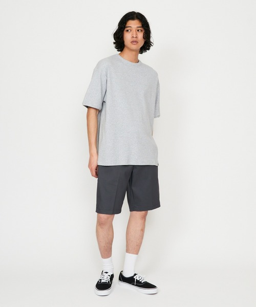 Dickies(ディッキーズ)の「Dickies/ディッキーズ リブTシャツ 半袖(Tシャツ/カットソー・メンズ・ホワイト/ヘザーグレー/ブラック・LARGE/MEDIUM)」の5枚目の写真