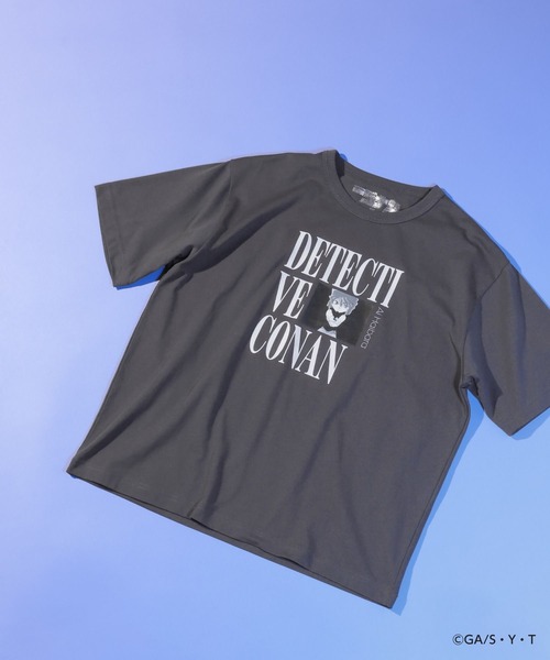 GLOBAL WORK(グローバルワーク)の「【名探偵コナン】グラフィックTシャツ/647377(Tシャツ/カットソー・メンズ・ブラック/グレー/ホワイト系その他3/ホワイト/グレー系その他2・LARGE/MEDIUM)」の5枚目の写真