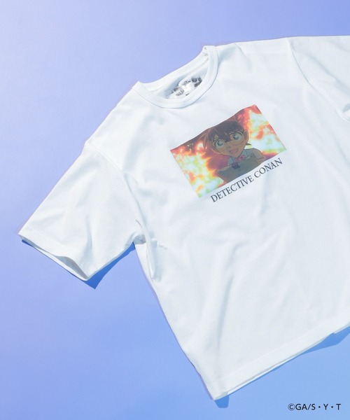 GLOBAL WORK(グローバルワーク)の「【名探偵コナン】グラフィックTシャツ/647377(Tシャツ/カットソー・メンズ・ブラック/グレー/ホワイト系その他3/ホワイト/グレー系その他2・LARGE/MEDIUM)」の1枚目の写真