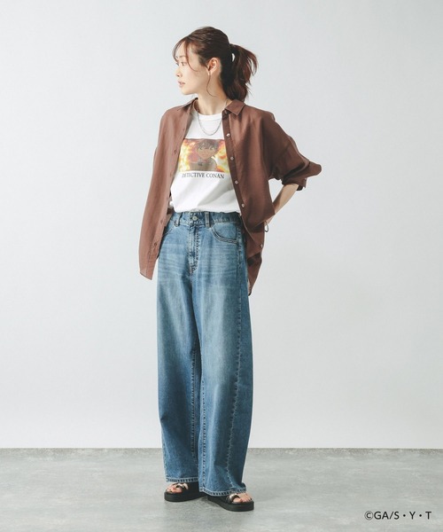 GLOBAL WORK(グローバルワーク)の「【名探偵コナン】グラフィックTシャツ/647377(Tシャツ/カットソー・メンズ・ブラック/グレー/ホワイト系その他3/ホワイト/グレー系その他2・LARGE/MEDIUM)」の16枚目の写真