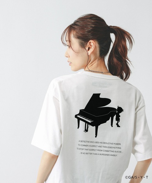 GLOBAL WORK(グローバルワーク)の「【名探偵コナン】グラフィックTシャツ/647377(Tシャツ/カットソー・メンズ・ブラック/グレー/ホワイト系その他3/ホワイト/グレー系その他2・LARGE/MEDIUM)」の20枚目の写真
