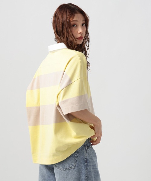 BAYFLOW(ベイフロー)の「ボーダーポロシャツ(ポロシャツ・レディース・ブラウン/イエロー/ネイビー・FREE)」の22枚目の写真