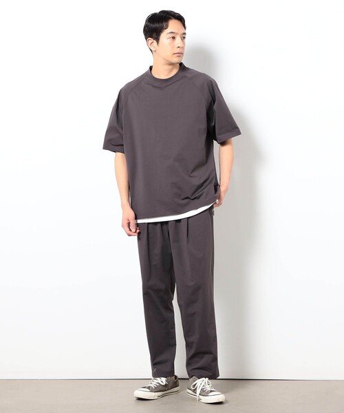 Grand PARK(グランドパーク)の「DOTMESH タックテーパードパンツ(その他パンツ・メンズ・ネイビー/ブラック/ブラウン・M/XL/L)」の4枚目の写真