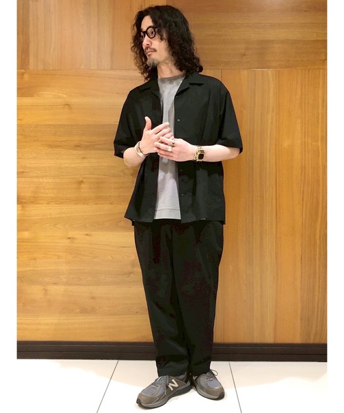 Grand PARK（グランドパーク）の「DOTMESH タックテーパードパンツ（その他パンツ・メンズ・ネイビー/ブラック/ブラウン・M/XL/L）」の19枚目の写真