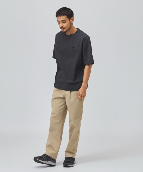 NEW BALANCE(ニューバランス)の「【別注】ニューバランス New Balance シアサッカーTシャツ 限定コラボ(Tシャツ/カットソー・メンズ・ブラック/ベージュ/ネイビー・LL/3L/S/M/L)」の7枚目の写真